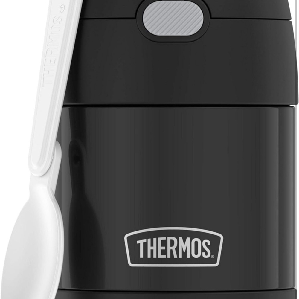 Thermos Black Insulated Food Jar, 10 Ounce (Open Box)